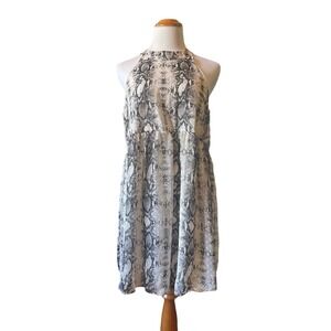 White Birch Gray and White Snakeprint Dress - Large